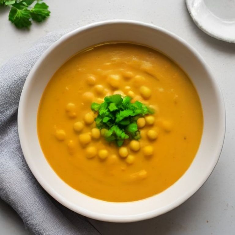 Chickpea Coconut Curry - high protein vegetarian pairing for Masala Egg Fried Rice