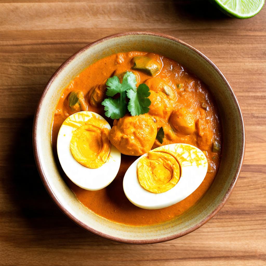 Egg Curry (Anda Curry) - 25g protein vegetarian Indian dinner