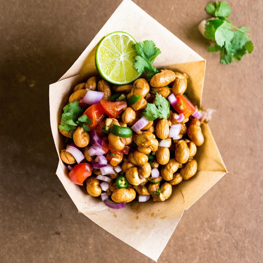 Masala Peanut Chaat - 12g protein vegetarian Indian snack