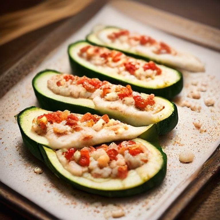Mediterranean Stuffed Zucchini Boats - 30g protein vegetarian Mediterranean dinner
