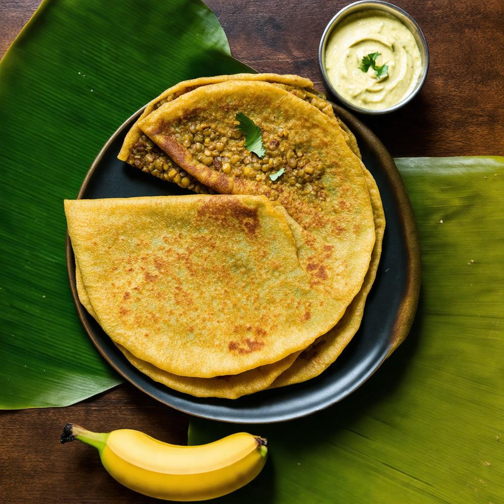Protein Adai (Mixed Lentil Pancake) - 36g protein vegetarian South Indian dinner