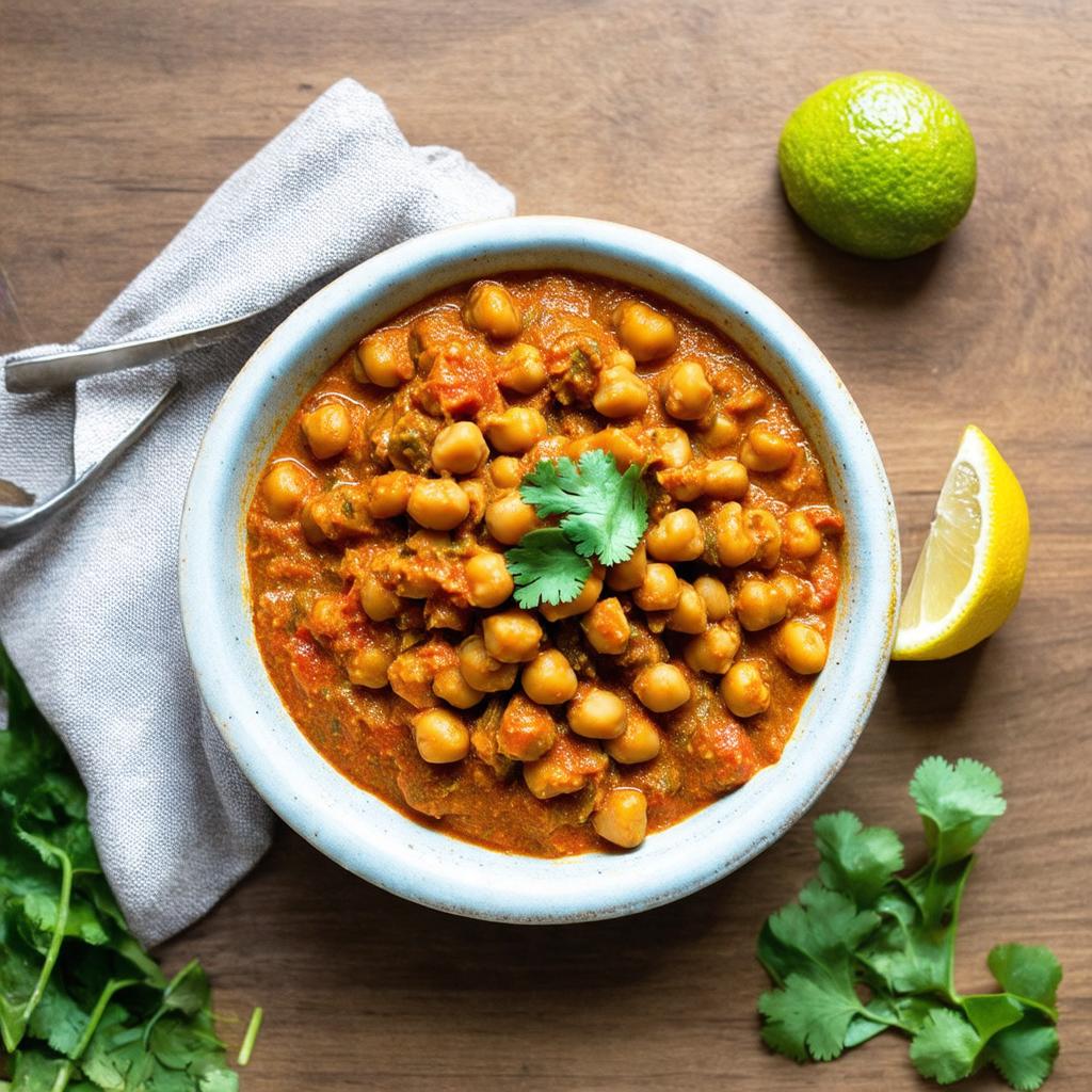 Protein-Packed Chana Masala - 16g protein vegetarian Indian dinner