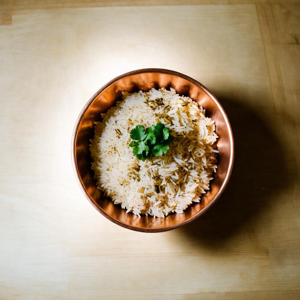 Protein Jeera Rice - high protein vegetarian pairing for Rajma Masala (Kidney Bean Curry)