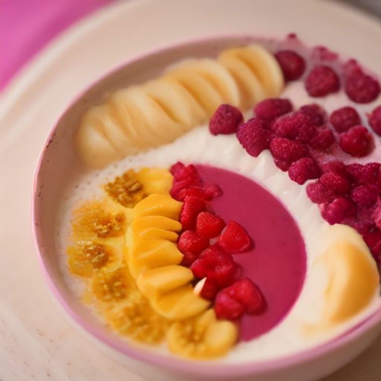 Protein Smoothie Bowl - high protein vegetarian pairing for Overnight Protein Oats