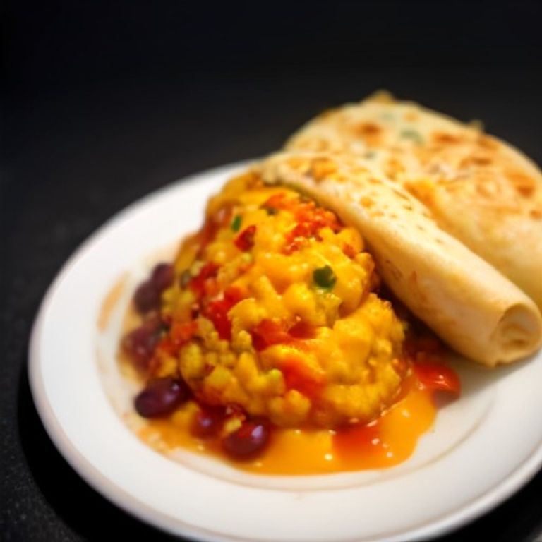 Tofu Scramble Breakfast Burrito - 32g protein vegetarian Mexican-Inspired breakfast
